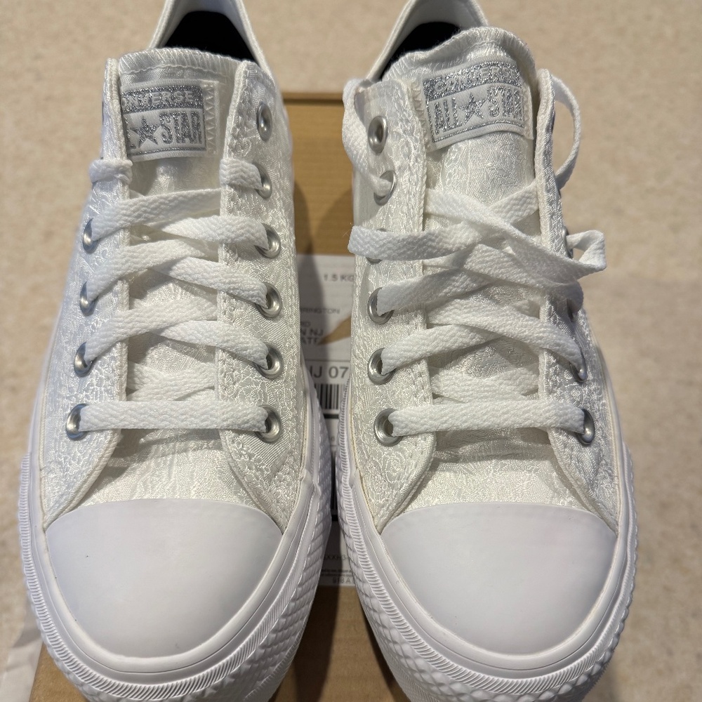 Custom Wedding Chuck Taylor All Star Lift Platform Sneakers – Bridal